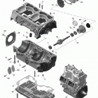 MXZ - 2-STROKE - 600 CARB_600HO E-TEC_800R E-TEC 01- crankcase and water pump - 800r e-tec