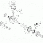 ATV 500 GREEN Коленчатый ,балансилный вал и поршни