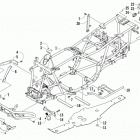 TBX 700 EPS RED Frame, taillight, and related parts
