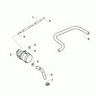 ATV 90 2X4 DVX  White (US) Exhaust air intake assembly