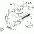 ALTERRA TRV 700 XT EPS GREEN Front body panel and headlight assemblies