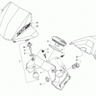 ATV ALTERRA 700 XT EPS CAMO Console and instrument assembly