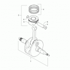 ATV ALTERRA 550  Red (US), Red Intl (OS) Коленчатый вал и поршни