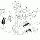 ATV 700 MUD PRO LTD EPS BLACK Передний багажник крыло и фара