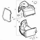 ATV 90 2X4 DVX  White (US) Engine shroud assembly