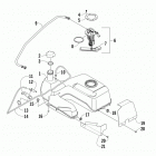 ATV 500 GREEN Топливный бак