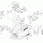 ATV 1000 XT EPS WHITE Передний багажник крыло и фара
