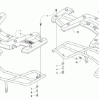 ATV ALTERRA 90 RED Front and rear rack assembly