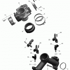 Outlander - Outlander MAX 650-850-1000 Коллектор воздухозаборника и корпус дросселя