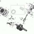 Renegade Коленвал,поршень и цилиндр