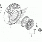 TRX680FA Заднее колесо
