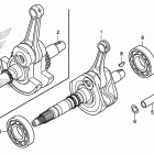 TRX420FA2 Коленчатый вал и поршни