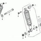 TRX500FA7 Задние амортизаторы