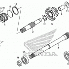 TRX500FA7 Вал ведущий