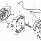 TRX420FA2 Задний тормоз