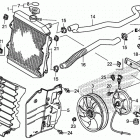 TRX500FA7 Радиатор