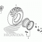 TRX420FA2 Заднее колесо