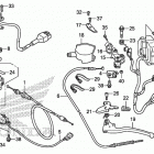TRX680FA Рычаги,тросы и рулевые переключатели