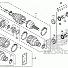 TRX500FA7 Rear knuckle@rear drive  shaft