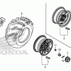 TRX500FA7 Переднее колесо