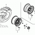 TRX500FA7 Заднее колесо