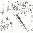 TRX500FA7 Распределительный вал и клапана