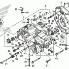 TRX500FA7 Передняя крышка картера