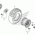 TRX420FA2 Переднее колесо