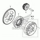 TRX500FA7 Пусковой механизм