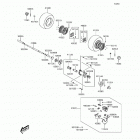 KFX90 (KSF90-AHF) Задняя ступица колеса