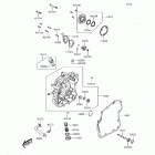 Brute Force 300 (KVF300-CHF) Крышки двигателя