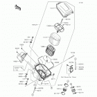Brute Force 750 4x4i EPS (KVF750-JHF) Воздухозаборник