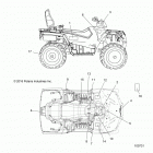 A17SDS57C2 SPORTSMAN 570 TOURING EPS TRACTOR Кузов Наклейки