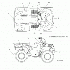 A17SEH57A7 SPORTSMAN 570 EFI HD Кузов Наклейки