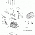 A17SXA85A1/A7/SXE85AB/AM/AS/A9 SPORTSMAN 850 SP Engine, cylinder head, cam and valves