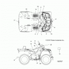 A17SES57C1/C2/C7/CL/SET57C1/C2 SPORTSMAN 570 TRACTOR Кузов Наклейки