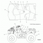 A17SXN85A5 SPORTSMAN 850 HIGH LIFTER Кузов Наклейки