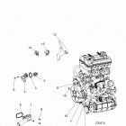 A17DCE87AU  900 ACE EPS XC Engine, cooling, thermostat and bypass