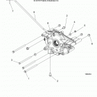 A17S6E57A1 570 SPORTSMAN 6X6 Drive train, rear gearcase mounting