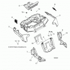 A17DAA57A5  ACE 570 EFI Body, rear rack and fenders