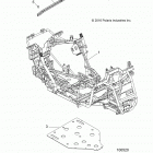 A17DAA57A5/A7  ACE 570 EFI Chassis, main frame and skid plate