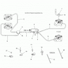 A17DAA57A5/A7  ACE 570 EFI Brakes, brake lines and master cylinder