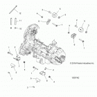 A17SXA85A1/A7/SXE85AB/AM/AS/A9 SPORTSMAN 850 SP Engine, mounting and transmission mounting