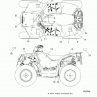 A17SVS95CM/T95C2 SCRAMBLER 1000 TRACTOR Кузов Наклейки