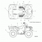 A17SEA50A1/A5/SEE50A1/SEG50A4 SPORTSMAN 450 HO Кузов Наклейки