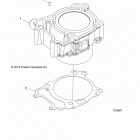 A17SEA50A1/A5/SEE50A1/SEG50A4 SPORTSMAN 450 HO Цилиндр двигателя