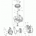 A17SEA57A1/7/9/L7/L8/E57A1/7/9/F57A4 SPORTSMAN 570 EFI Engine, stator cover and flywheel