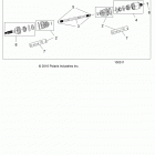 Z17VHA57A2/E57AU RZR 570 Drive train, rear half shaft