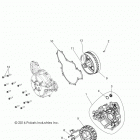 A17DCE87AU  900 ACE EPS XC Engine, stator and cover