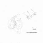 A17SEA57A1/7/9/L7/L8/E57A1/7/9/F57A4 SPORTSMAN 570 EFI Brakes, front caliper mounting